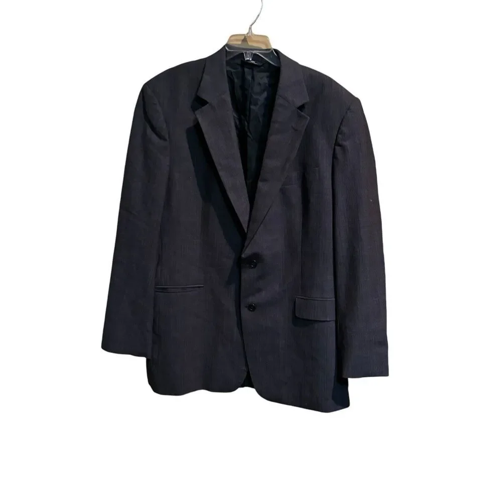 Brooks Brothers 346 Stretch Blazer Sport Coat Mens 44L Gray Glen Plaid  2 Button